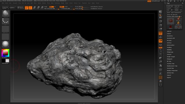 17_12_11 Nouveaux Rochers Zbrush